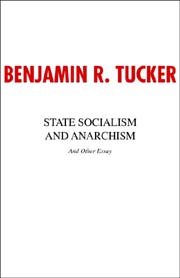State Socialism and Anarchism